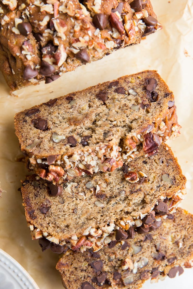 Gluten-Free Vegan Banana Bread - egg-free, dairy-free, moist, fluffy, delicious!!