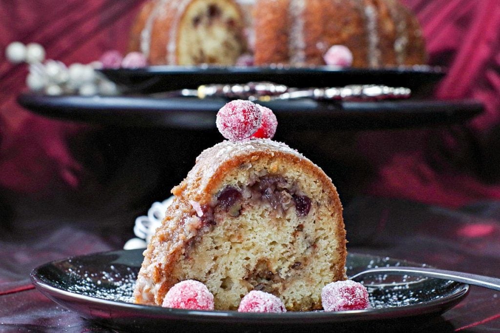 Leftover Cranberry Sauce Coffee Cake