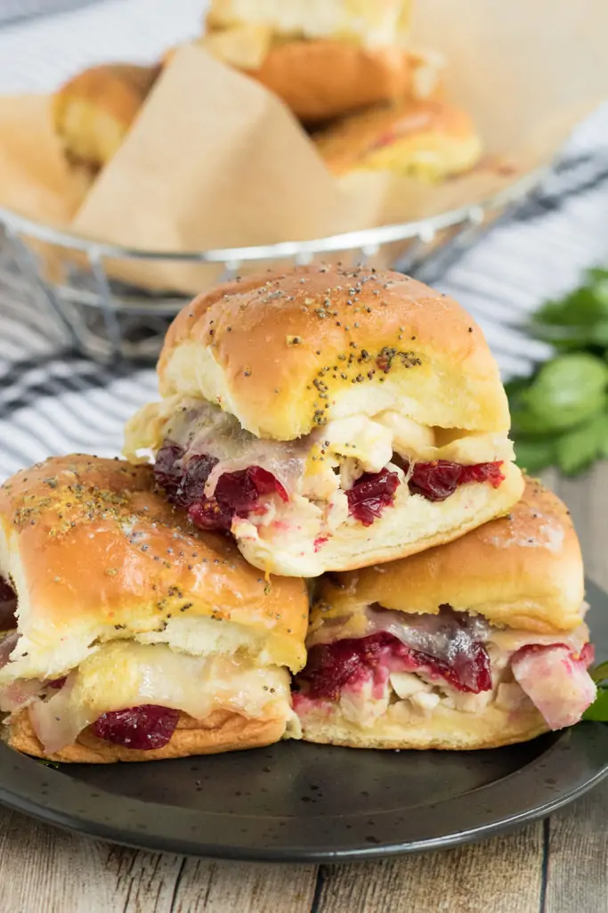 Turkey Cranberry Sliders from Confessions of Parenting - Turkey cranberry sliders are the perfect addition to your leftover turkey recipes! These are simple to make and taste amazing! With the Hawaiian rolls and garlic mustard, you can’t beat this Thanksgiving leftover treat!