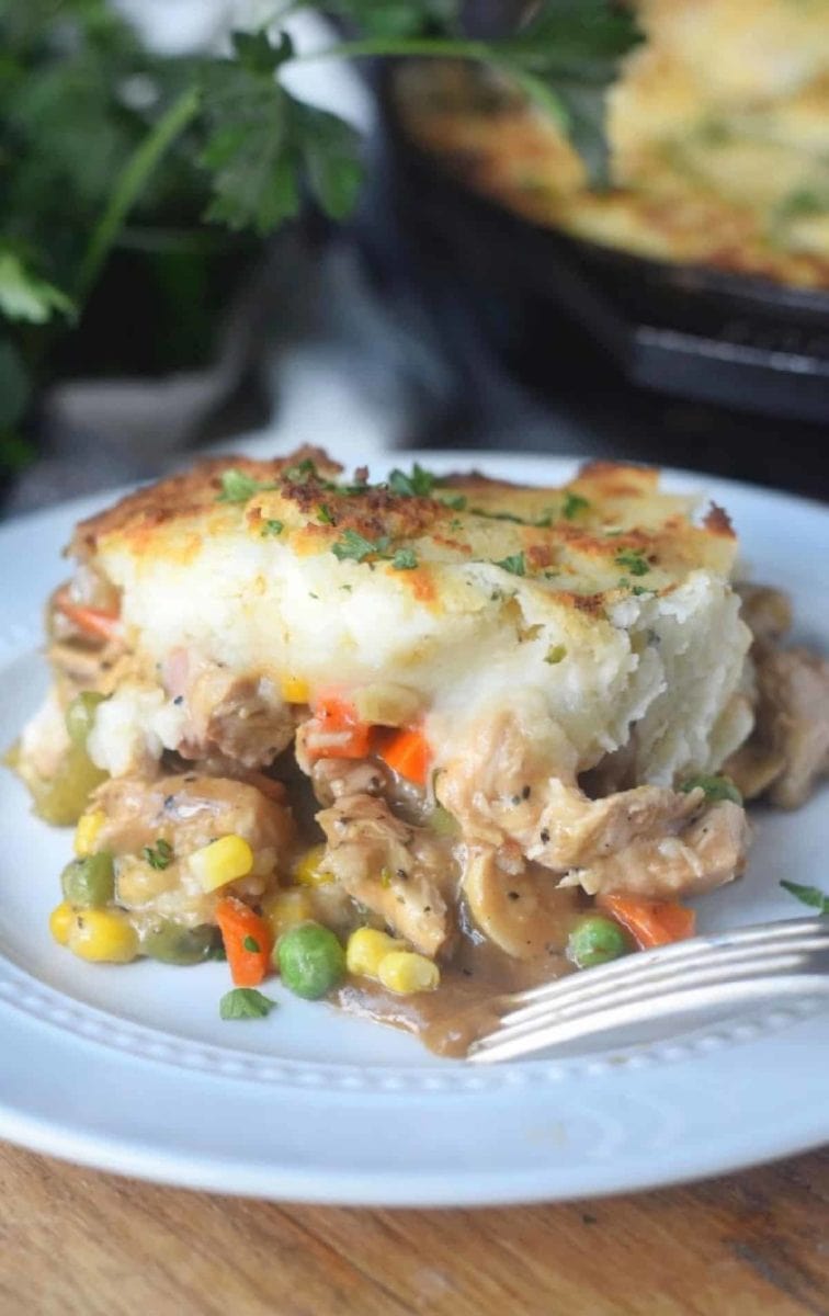 Turkey Shepherds Pie from Butter Your Biscuit - Turkey shepherd's pie is a delicious way to use up those Thanksgiving leftovers. Super easy to make and loved by everyone!