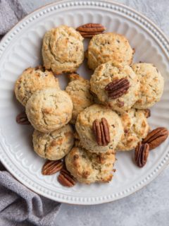 Keto Pecan Shortbread Cookies - grain-free, sugar-free, delicious buttery nutty cookies that are so easy to make and fun to share!