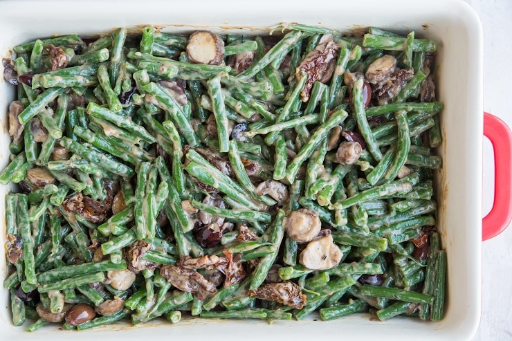 Stir the sauce into the green beans