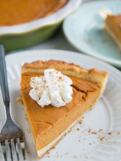 Paleo Sweet Potato Pie - grain-free, refined sugar-free, dairy-free healthier pie recipe. Make it during the fall and winter and for any holiday feast!