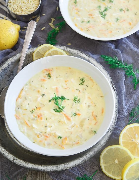 Turkey Avgolemono Soup