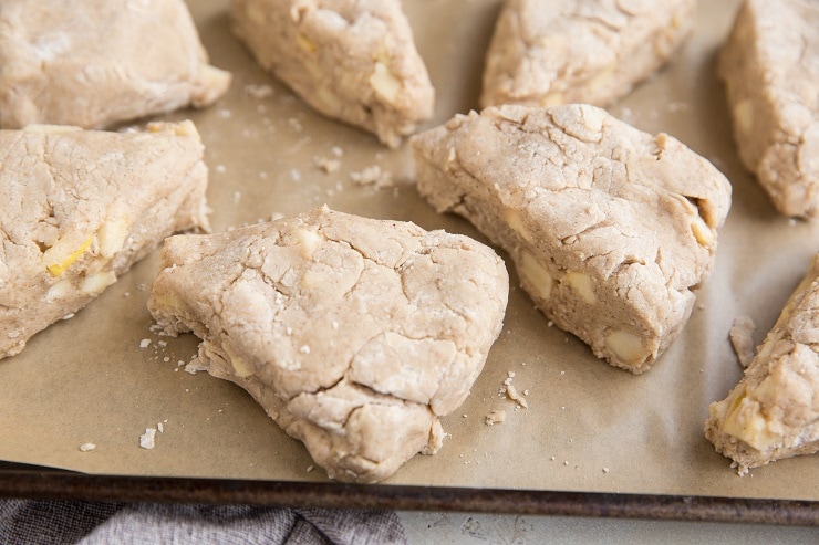 Bake the scones on a baking sheet in the oven