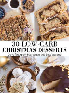 Collage for Keto Christmas Desserts
