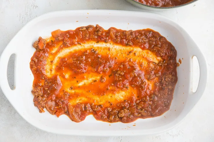 Spread sauce into an even layer