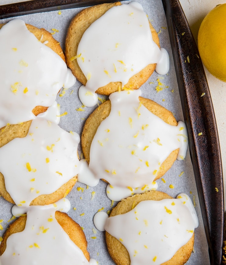 Keto Lemon Cookies made with almond flour - sugar-free, grain-free and low-carb