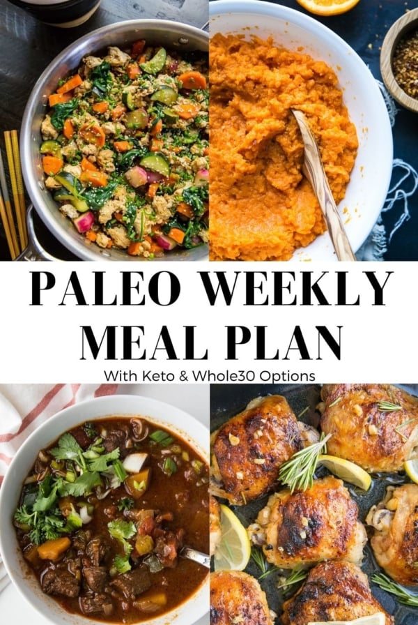 Paleo Meal Plan - an easy, nutritious meal plan to keep your weeknight eating nutritious.