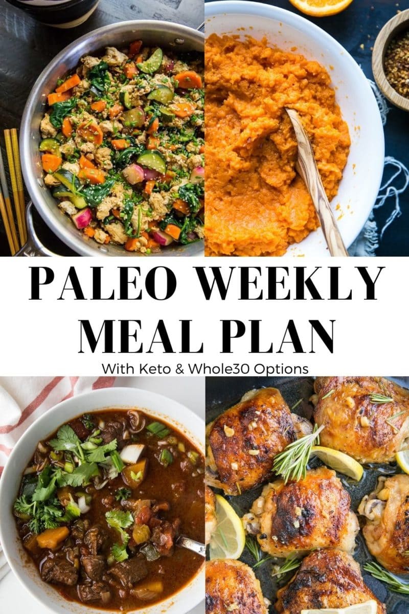 Paleo Meal Plan - an easy, nutritious meal plan to keep your weeknight eating nutritious.