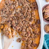 Healthy Paleo Sweet Potato Soufflé made grain-free, dairy-free, refined sugar-free and delicious!