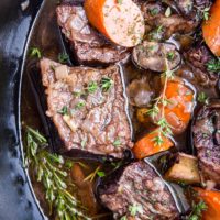 Slow Cooker Beef Short Ribs made with tart cherry juice for a rich, flavorful meal! So easy to prepare and incredibly delicious!