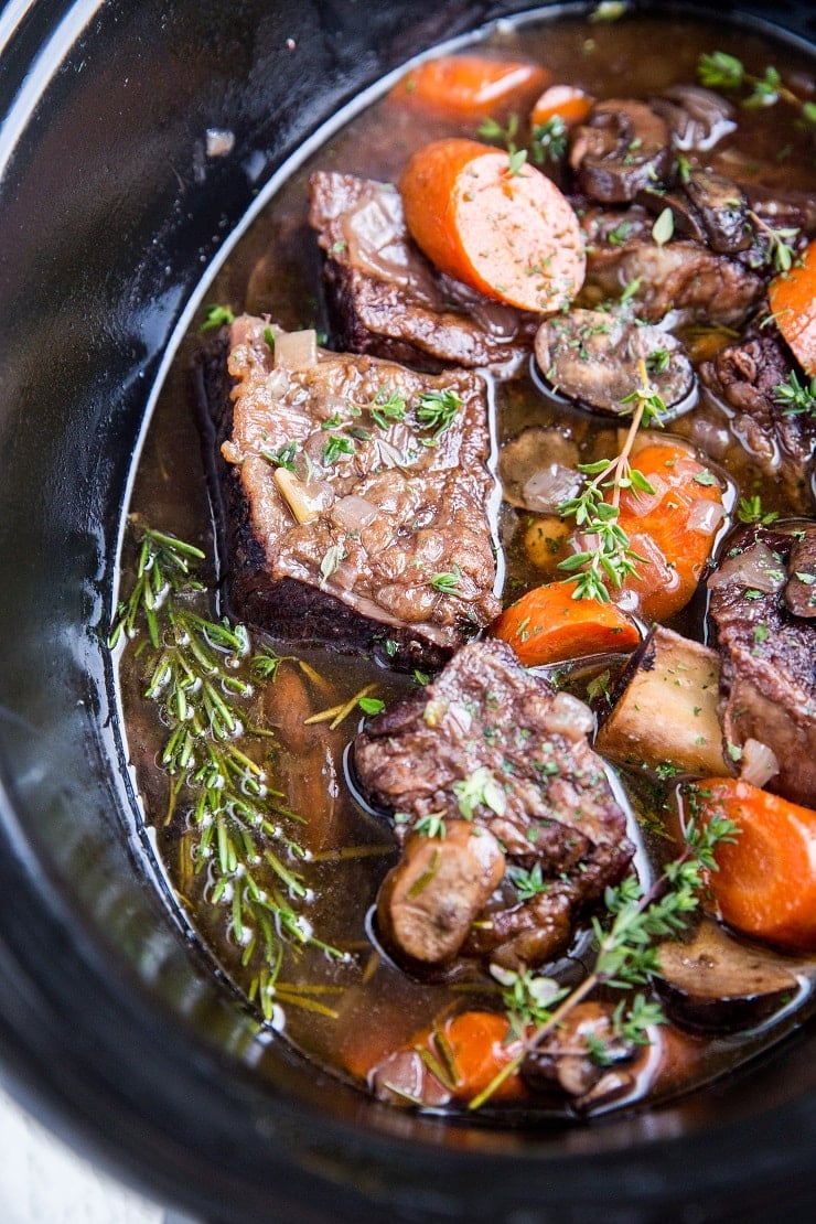 Crock Pot Beef Short Ribs are so easy to make! Rich in flavor, tender, and incredibly delicious