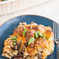 Amazing Tater Tot Casserole with a vegan option