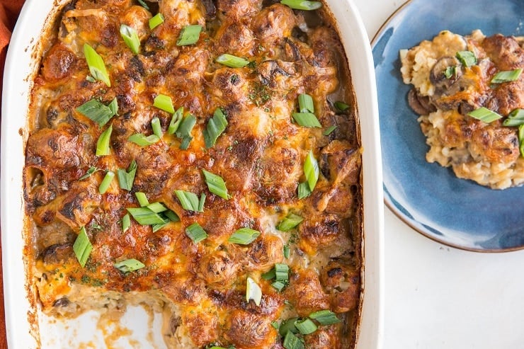 Healthier Tater Tot Casserole - dairy-free and gluten-free