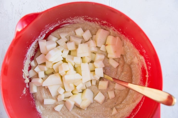 Mix the ingredients for the coffee cake together in a mixing bowl