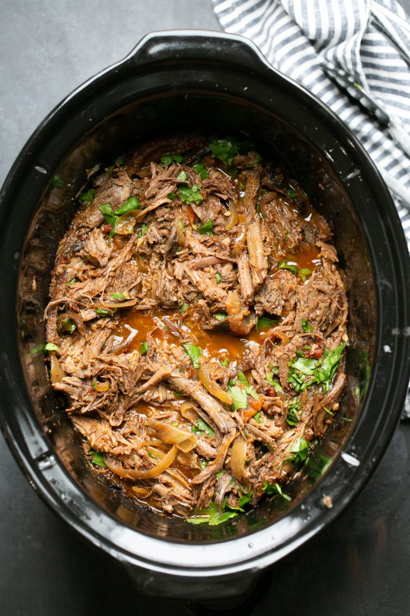 Slow Cooker Barbacoa Beef recipe + Paleo Meal Plan