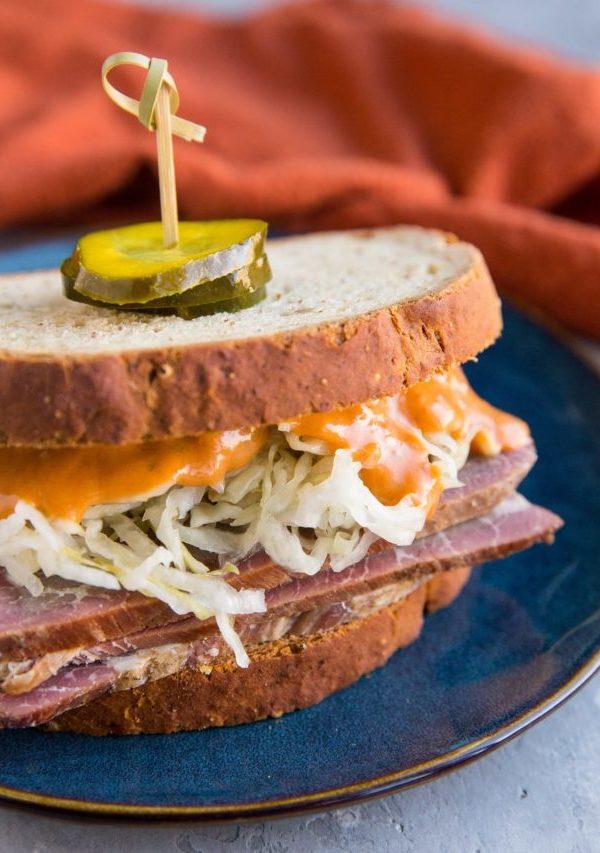Homemade Pastrami recipe and a homemade hot pastrami sandwich