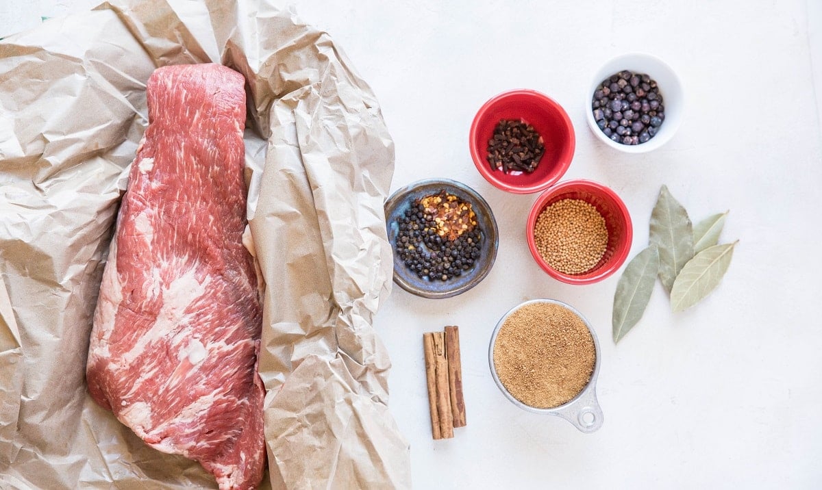 Ingredients for Pastrami