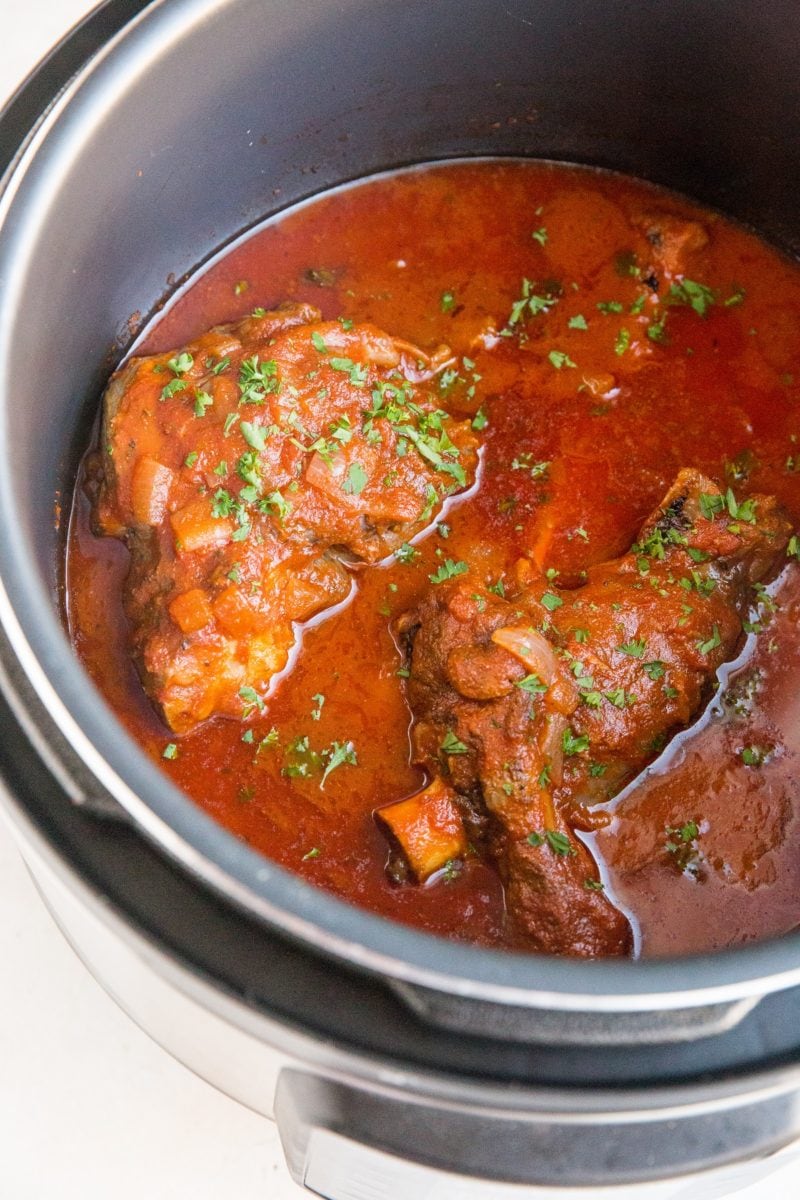 Instant Pot Lamb Shanks - an easy method for cooking lamb for fall-off-the-bone tenderness.
