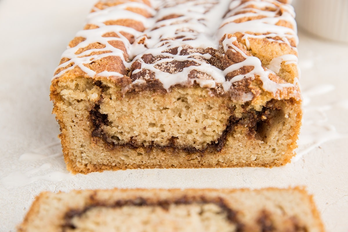 horizontal photo of cinnamon bread