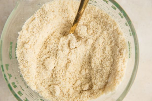 dry ingredients in a mixing bowl