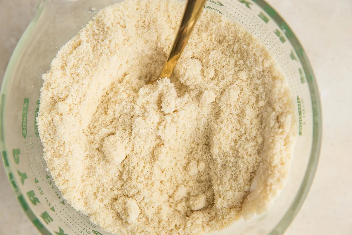 dry ingredients in a mixing bowl