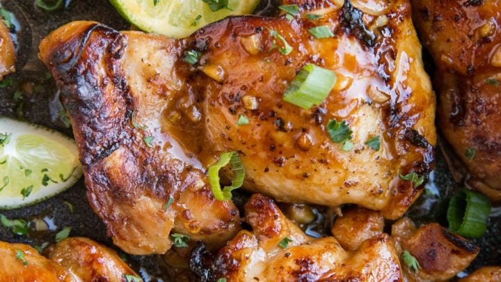 Asian Baked Boneless Chicken Thighs - The Roasted Root