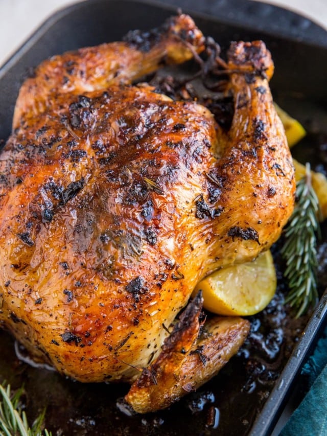 GARLIC BUTTER ROAST CHICKEN STORY - The Roasted Root