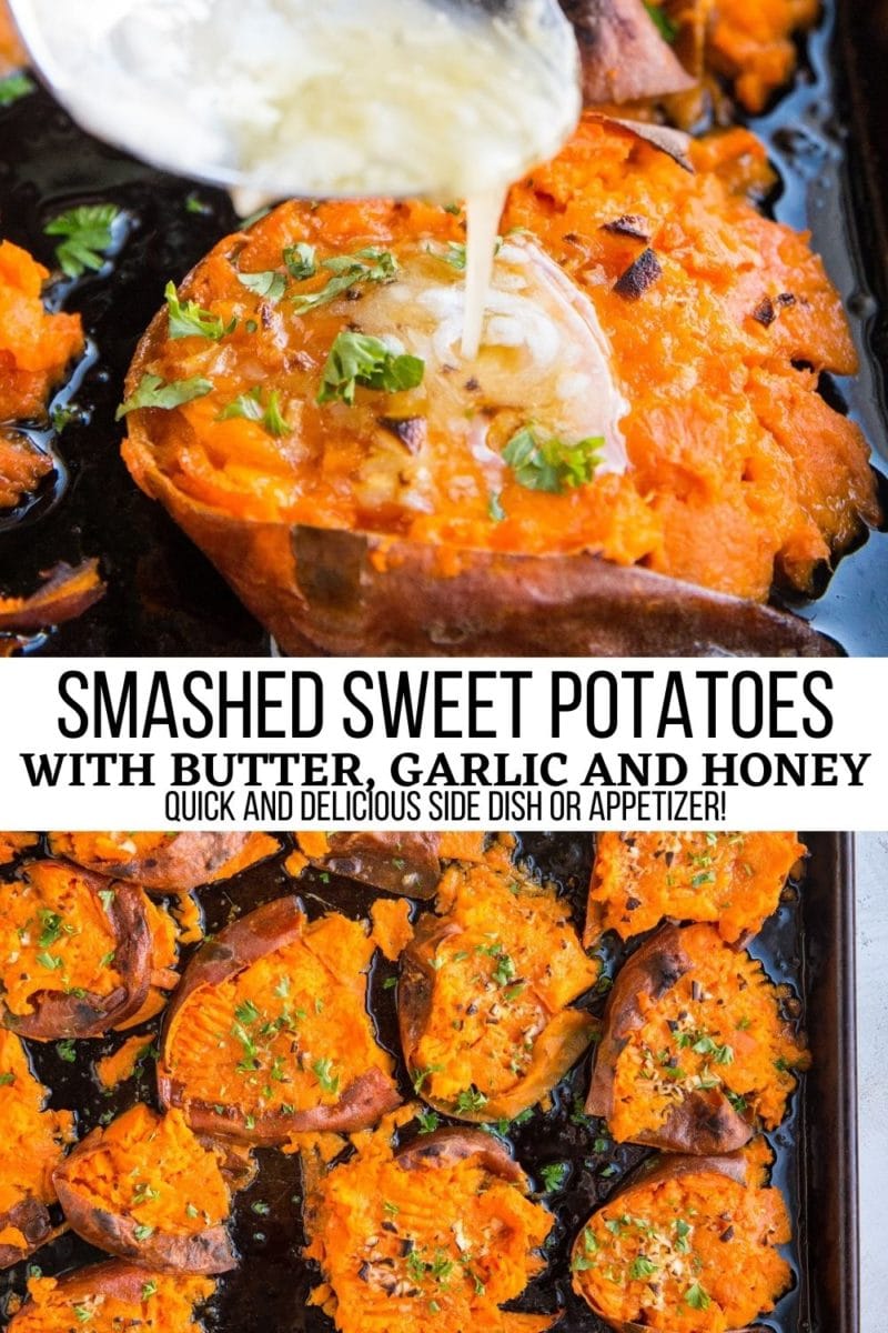 Pinterest collage for smashed potatoes