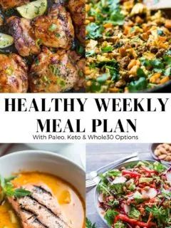 Healthy Meal Plan collage