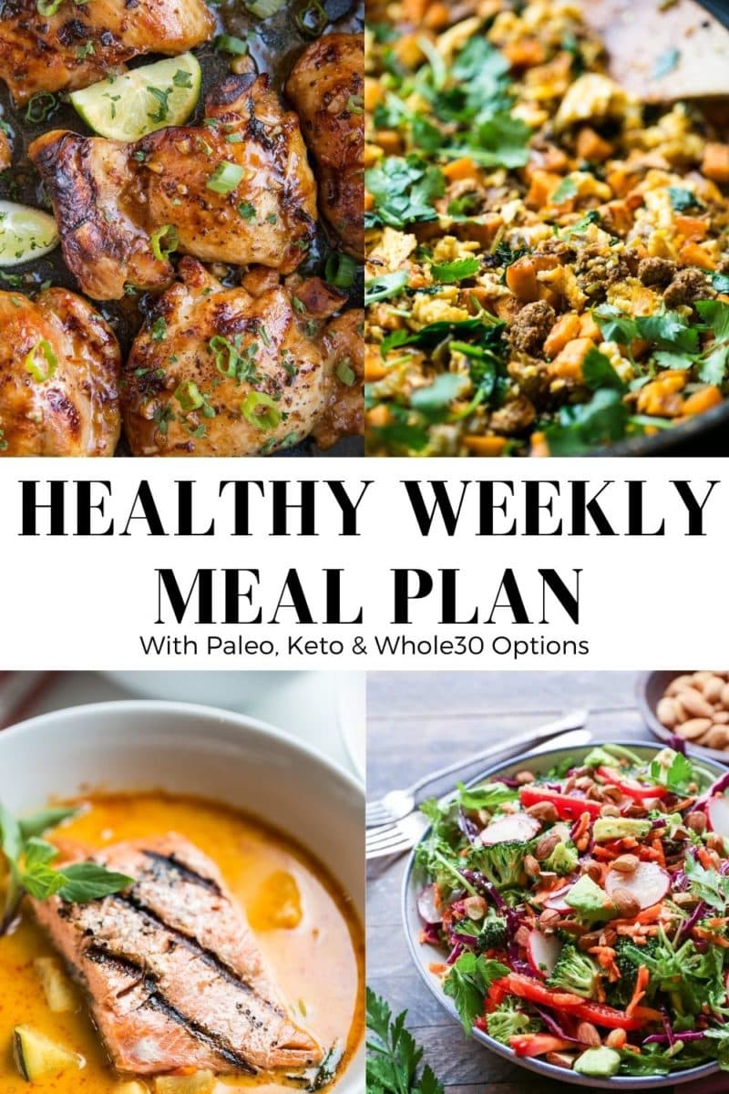 Healthy Meal Plan collage