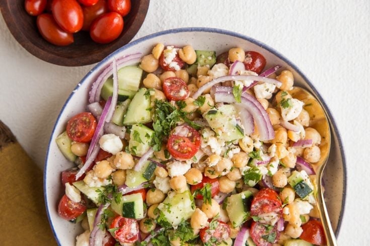 Mediterranean Chickpea Salad - The Roasted Root