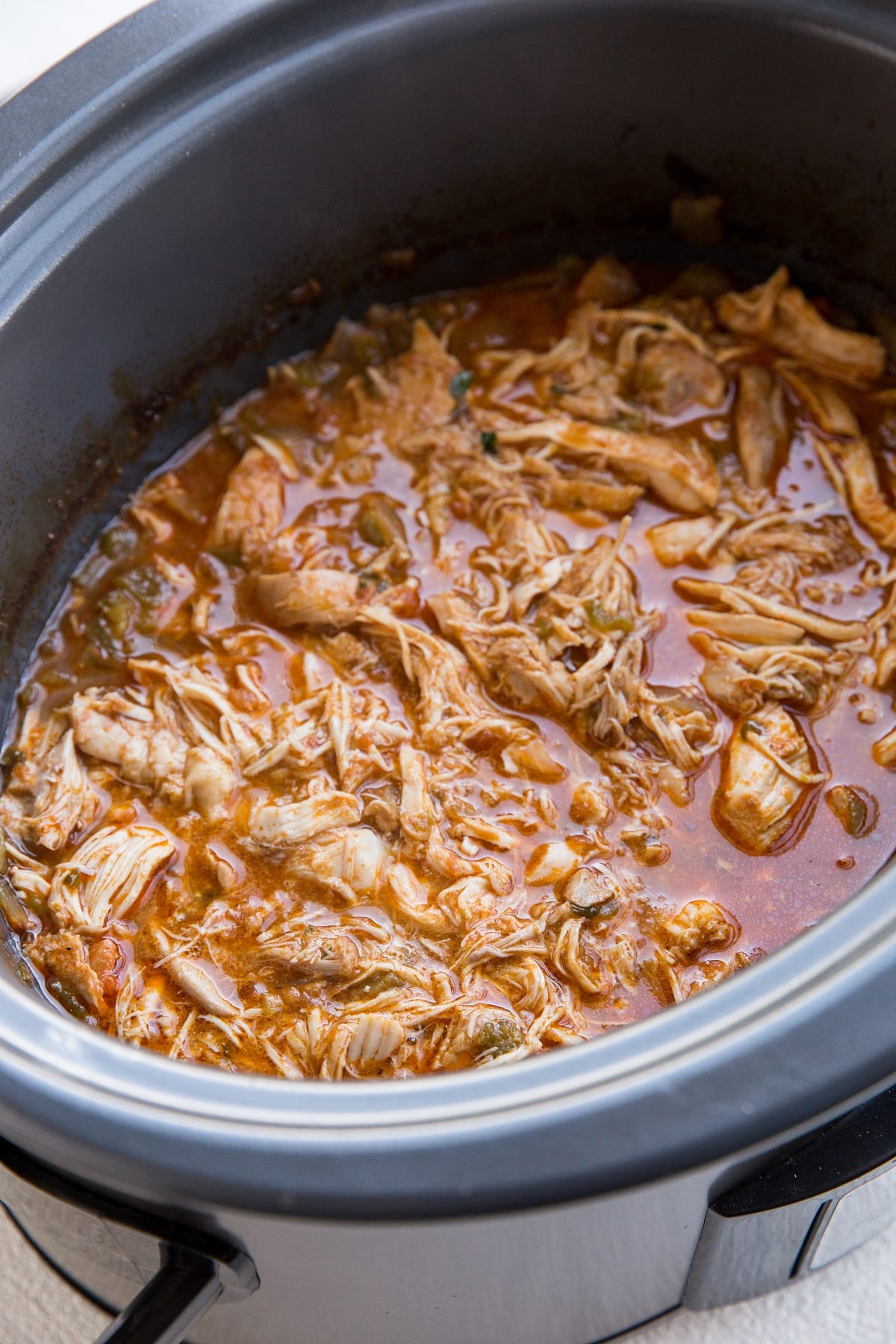 5-Ingredient Crock Pot Mexican Shredded Chicken