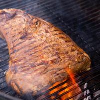 Tri Tip on a bbq grilling to perfection