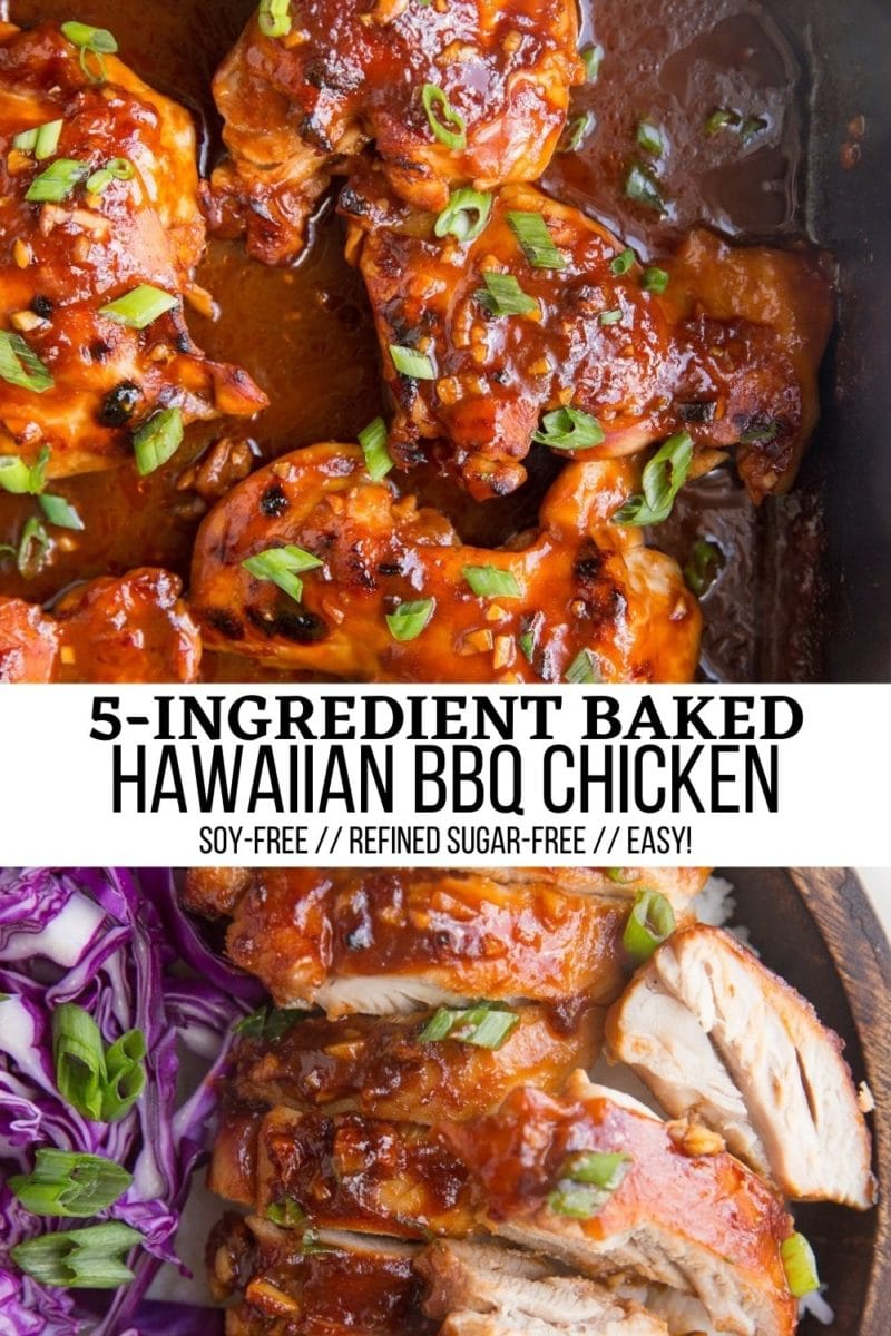 Collage for Hawaiian BBQ Chicken