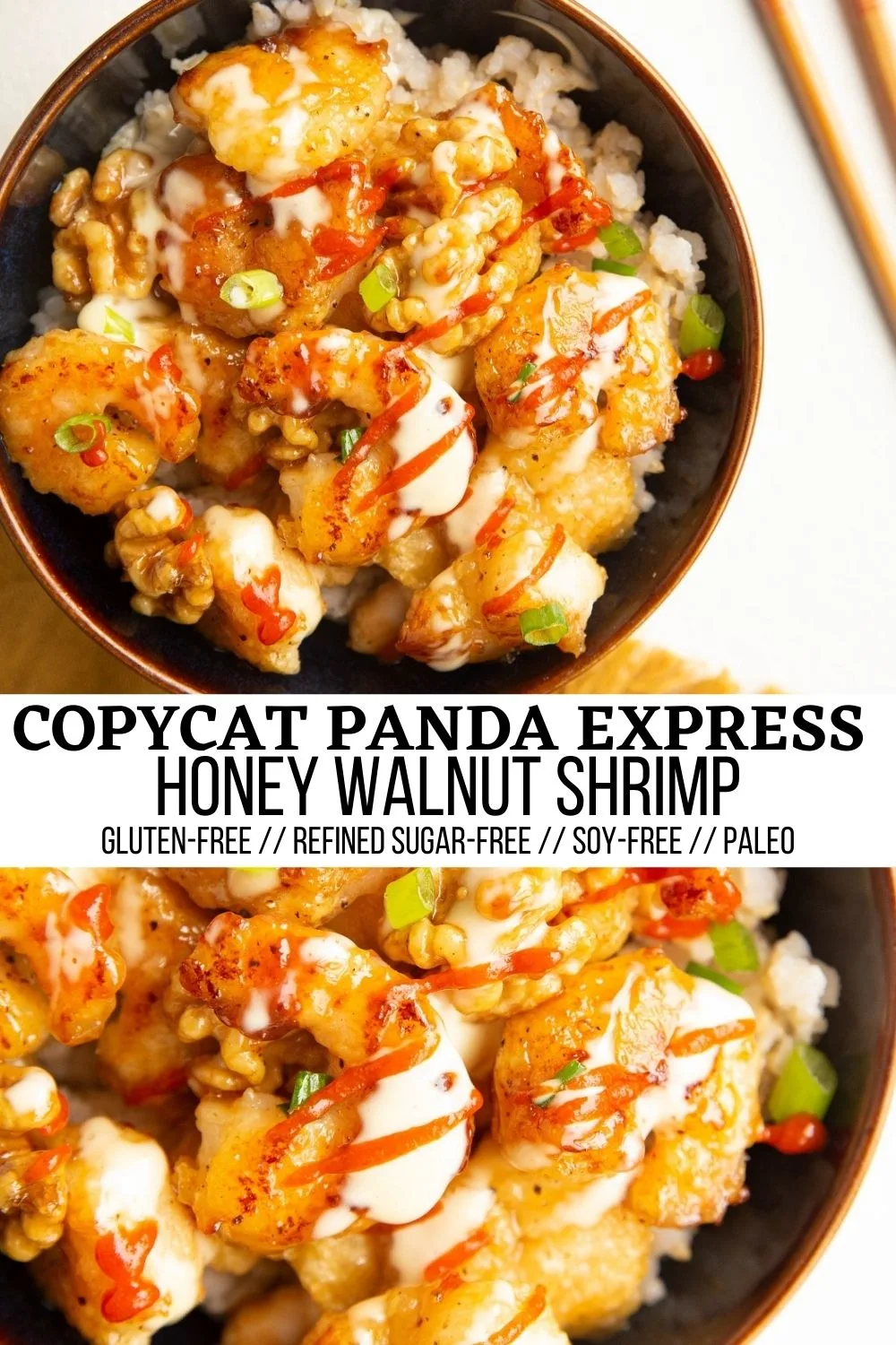 collage for honey walnut shrimp