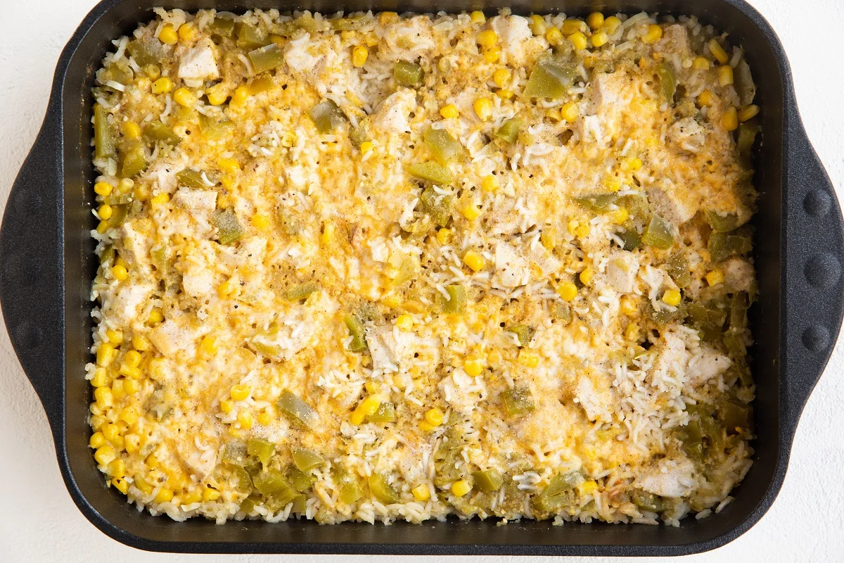 Casserole out of the oven