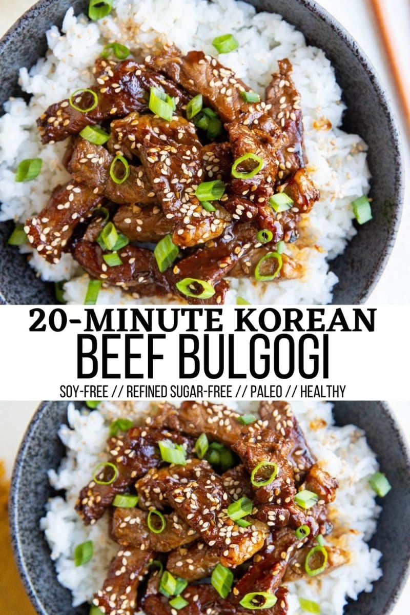 collage for bulgogi beef