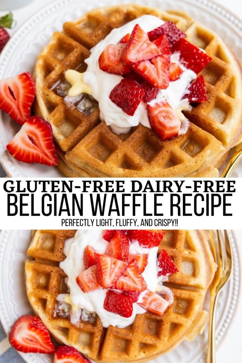 collage for belgian waffles