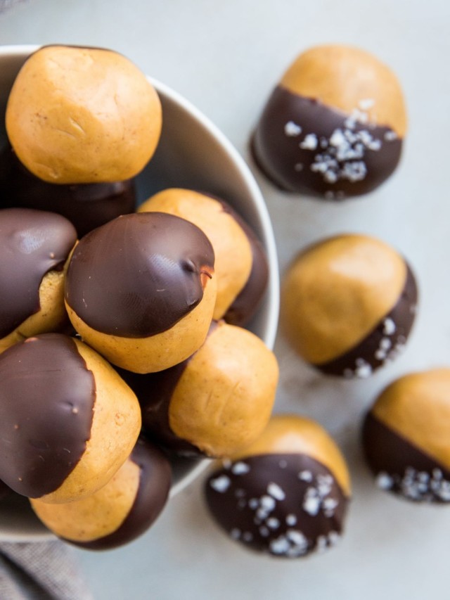 LOW-CARB PEANUT BUTTER PROTEIN BALLS STORY