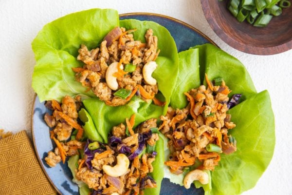 Thai turkey lettuce cups