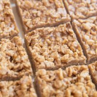 Sliced Almond Butter Rice Krispie Treats