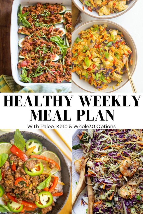 COLLAGE FOR week 28 healthy weekly meal plan