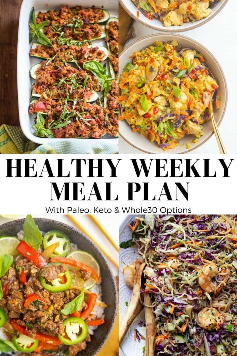 COLLAGE FOR week 28 healthy weekly meal plan