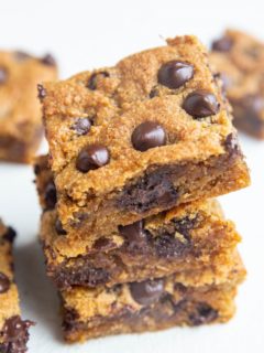 Stack of grain-free pumpkin bars