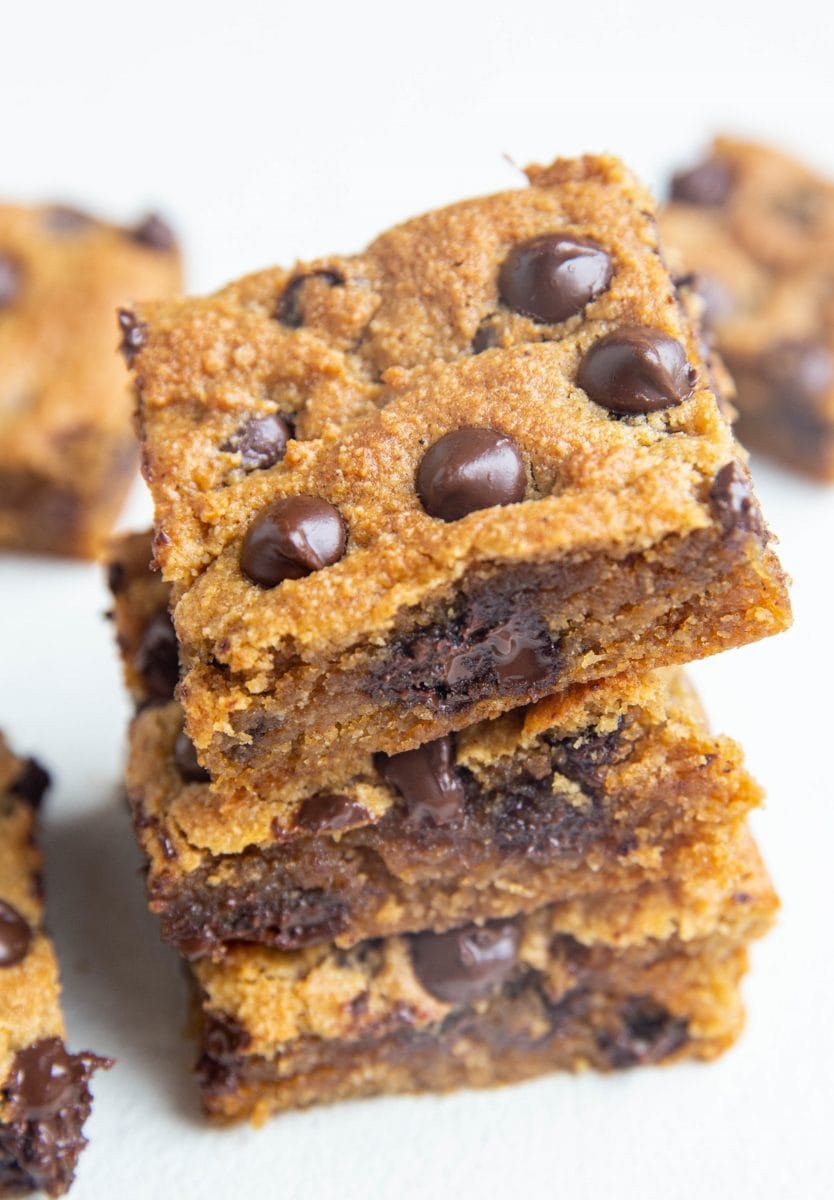 Stack of grain-free pumpkin bars