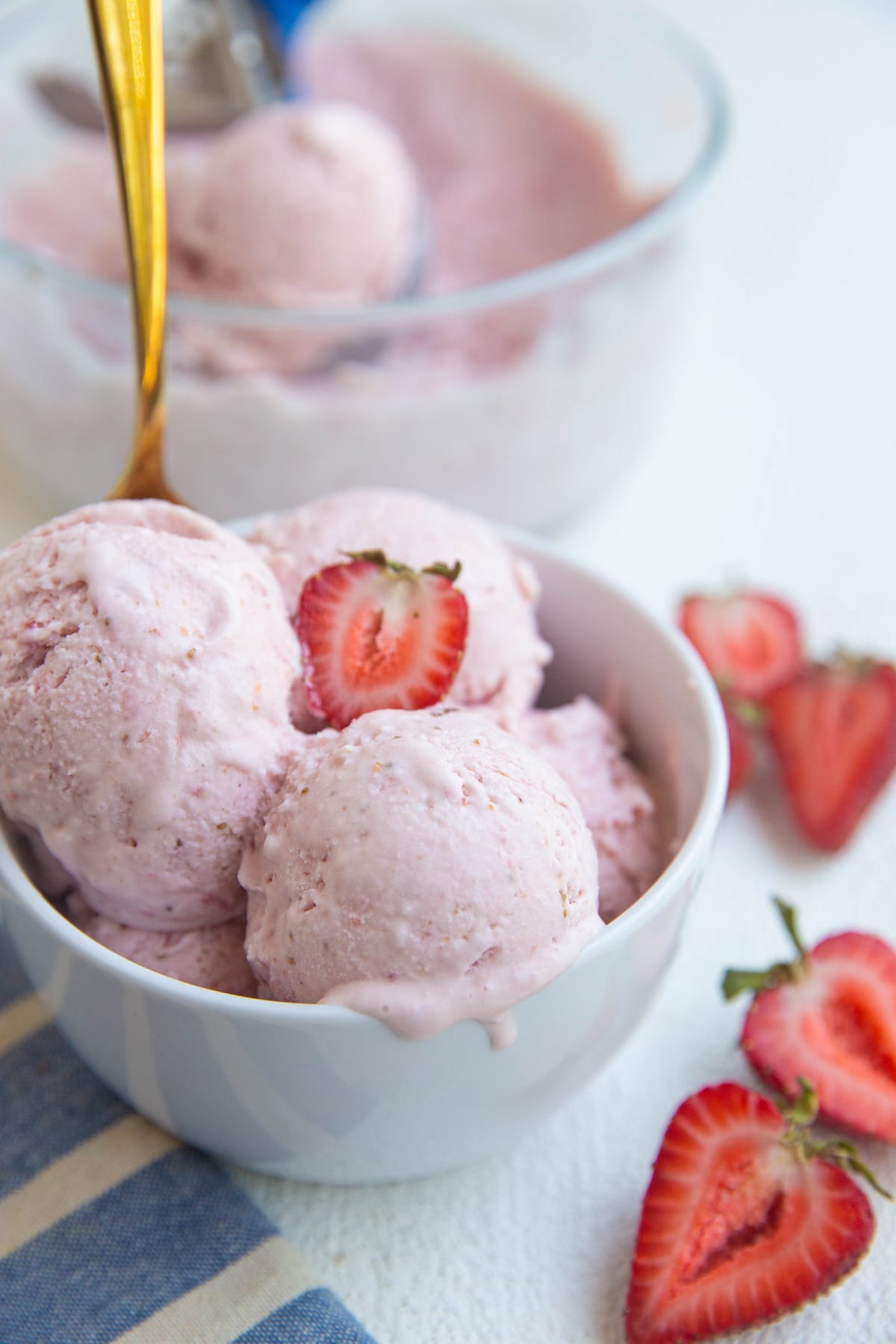 Homemade Strawberry Ice Cream Recipe - Mama Cheaps®