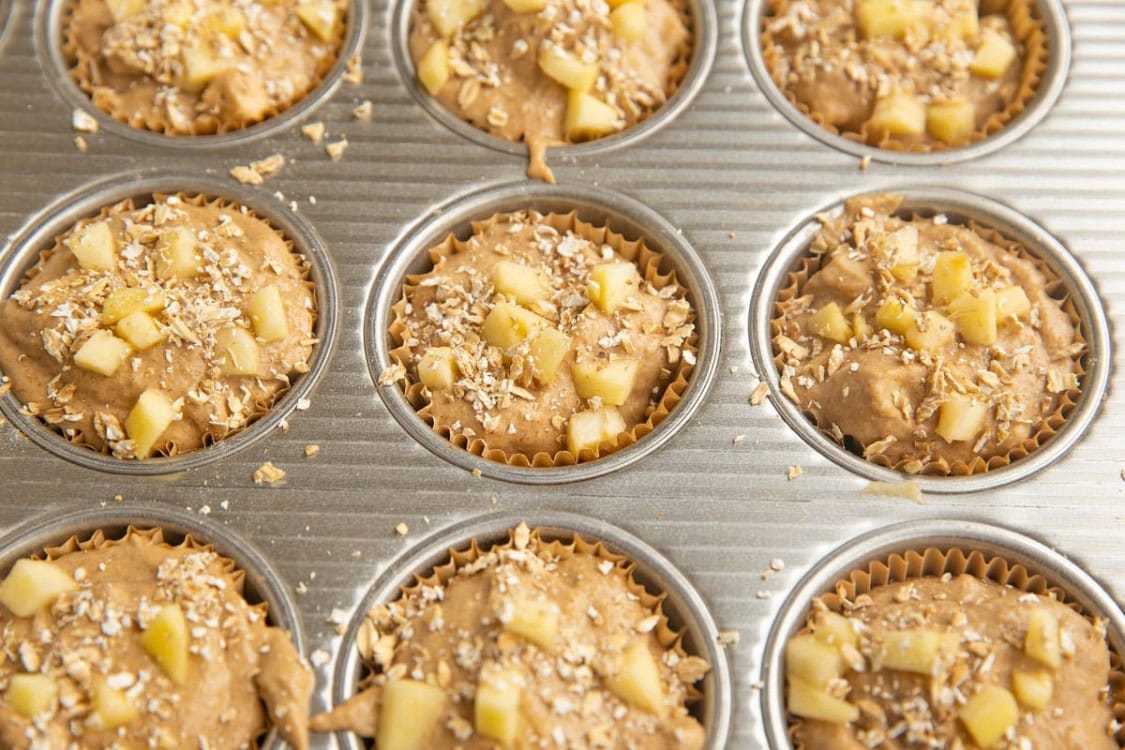 Healthy Apple Oatmeal Muffins - The Roasted Root