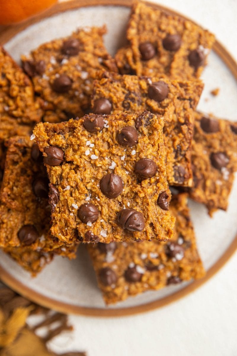 Plate of pumpkin squares